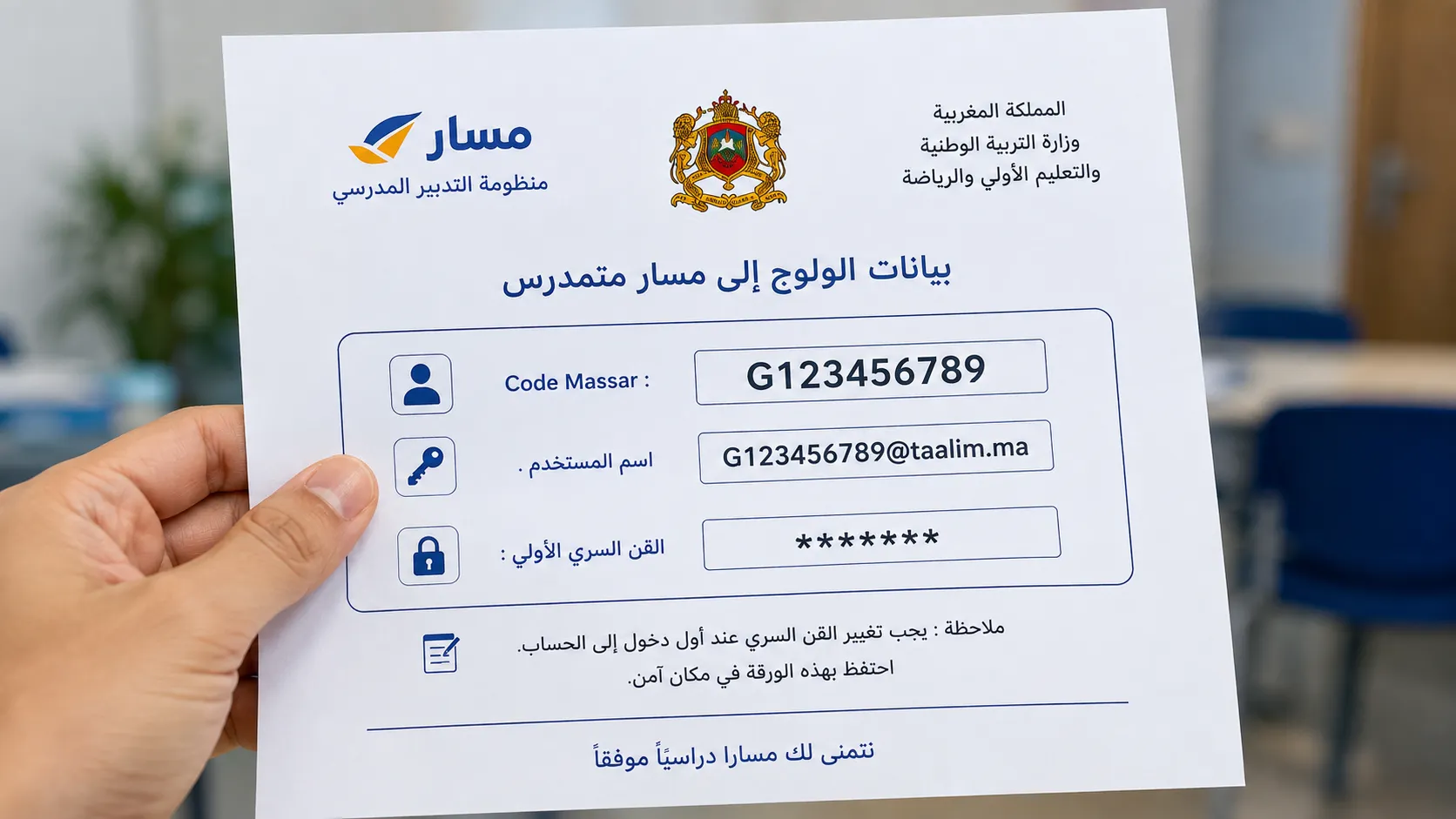 مثال واقعي لأسرة تسجل ابنها لأول مرة