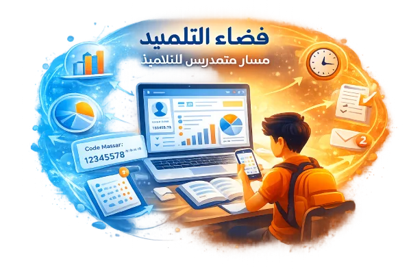 مسار متمدرس للتلاميذ - واجهة حساب التلميذ في Massar Moutamadris