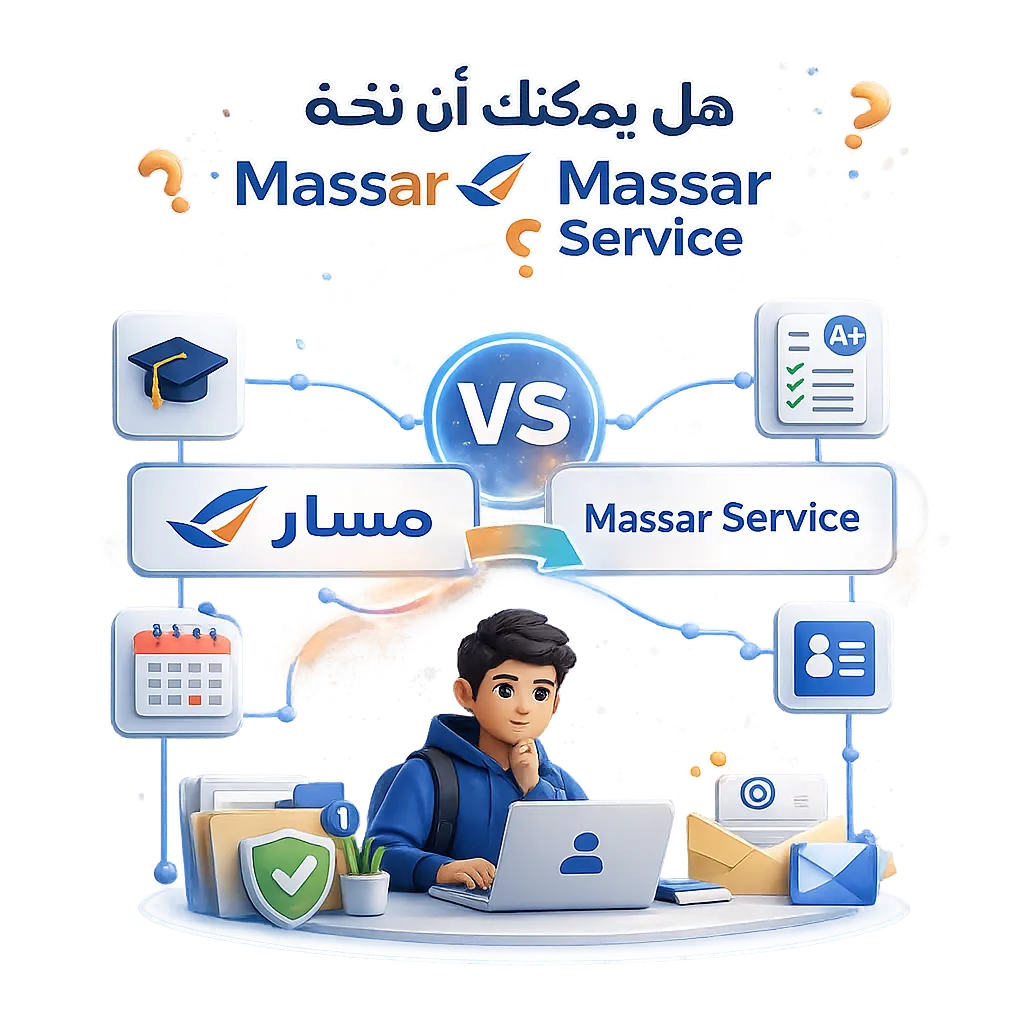 هل مسار متمدرس هو نفسه Massar Service